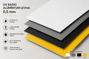 UV Baskı Alüminyum Levha 0,5 mm