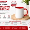 kırmızı iç ve saplı süblimasyon kupa bardak – kişiye özel süblimasyon baskılı kupa