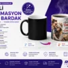 Sihirli sublimasyon kupa bardak 11 oz ısıya duyarlı renk değiştiren magic mug