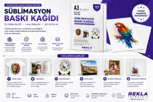 A3 sublimasyon baskı kağıdı kullanım alanları tekstil kupa seramik metal promosyon