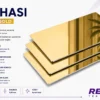 Aynalı gold sublimasyon levhası 60x30 cm 0.45 mm özel kaplamalı alüminyum baskı metali