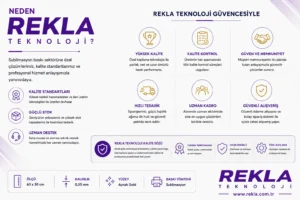 Rekla Teknoloji aynalı gold sublimasyon levhası kalite ve tedarik avantajları