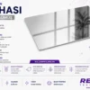 Aynalı gümüş sublimasyon levhası 60x30 cm 0.45 mm parlak yüzeyli alüminyum baskı metali