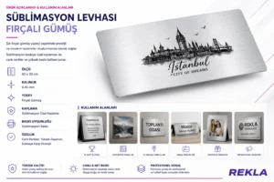 Fırçalı gümüş sublimasyon levhası teknik özellikleri ve kullanım alanları
