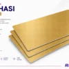 Simli gold sublimasyon levhası 60x30 cm 0.45 mm özel kaplamalı alüminyum baskı metali