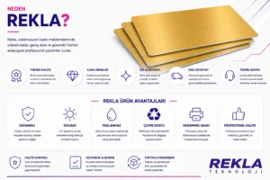 Rekla Teknoloji simli gold sublimasyon levhası avantajları