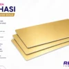 Transparan gold sublimasyon levhası 60x30 cm 0.45 mm parlak yüzeyli alüminyum baskı metali