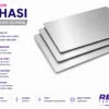 Transparan gümüş sublimasyon levhası 60x30 cm 0.45 mm parlak gümüş yüzeyli baskı metali