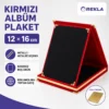 Kırmızı albüm plaket 12×16 ürün görseli