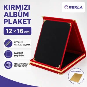 Kırmızı albüm plaket 12×16 ürün görseli