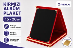 Kırmızı albüm plaket 15×20 ürün görseli