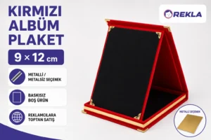 Kırmızı albüm plaket 9×12 ürün görseli