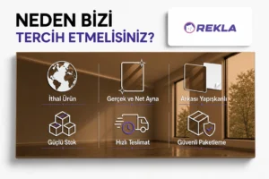 Bronz aynalı pleksi levha 1 mm 122×244 cm Rekla avantajları tanıtım görseli