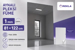 Füme aynalı pleksi levha 1 mm 81×122 cm ürün görseli