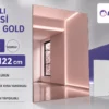 Rose Gold aynalı pleksi levha 1 mm 81×122 cm ürün görseli