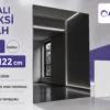 Siyah aynalı pleksi levha 1 mm 81×122 cm ürün görseli