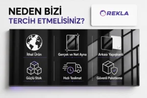 Siyah aynalı pleksi levha 1 mm 81×122 cm Rekla avantajları tanıtım görseli