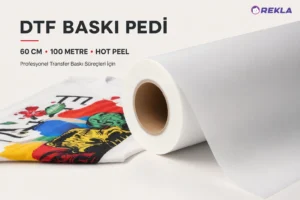 DTF baskı pedi 60 cm 100 metre hot peel rulo ürün görseli