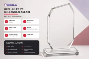 MRT 101 kristal plaket 10 mm teknik özellikler ve kullanım alanları görseli