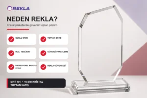 MRT 101 kristal plaket 10 mm Rekla avantajları tanıtım görseli