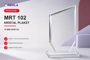 MRT 102 kristal plaket 10 mm ürün görseli