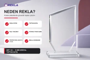 MRT 102 kristal plaket 10 mm Rekla avantajları tanıtım görseli