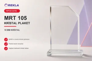 MRT 105 kristal plaket 10 mm ürün görseli