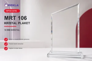 MRT 106 kristal plaket 10 mm ürün görseli