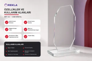 MRT 203 kristal plaket 8 mm teknik özellikler ve kullanım alanları görseli