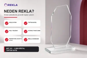 MRT 203 kristal plaket 8 mm Rekla avantajları tanıtım görseli