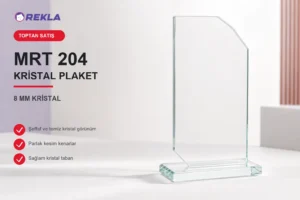 MRT 204 kristal plaket 8 mm ürün görseli
