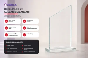 MRT 205 kristal plaket 8 mm teknik özellikler ve kullanım alanları görseli