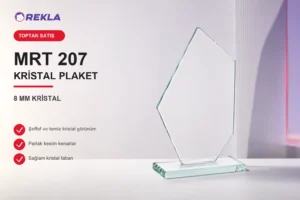 MRT 207 kristal plaket 8 mm ürün görseli