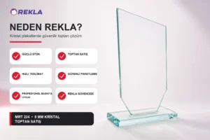 MRT 224 kristal plaket 8 mm Rekla avantajları tanıtım görseli
