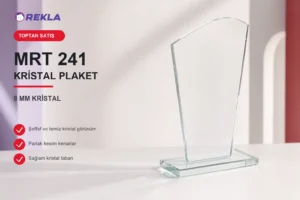 MRT 241 kristal plaket 8 mm ürün görseli