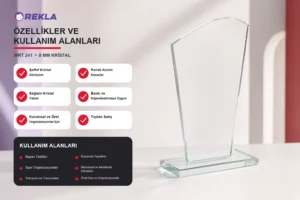 MRT 241 kristal plaket 8 mm teknik özellikler ve kullanım alanları görseli