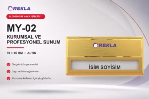 MY-02 Alüminyum Yaka İsimliği ürün görseli