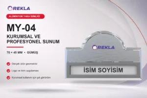 MY-04 Alüminyum Yaka İsimliği ürün görseli