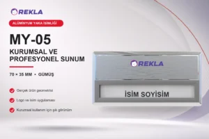MY-05 Alüminyum Yaka İsimliği ürün görseli