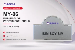 MY-06 Alüminyum Yaka İsimliği ürün görseli