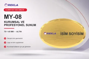 MY-08 Alüminyum Yaka İsimliği ürün görseli