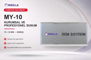 MY-10 Alüminyum Yaka İsimliği ürün görseli