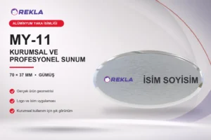MY-11 Alüminyum Yaka İsimliği ürün görseli