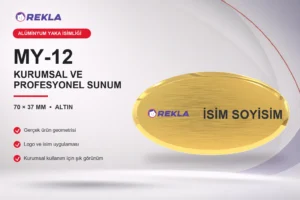 MY-12 Alüminyum Yaka İsimliği ürün görseli