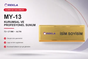 MY-13 Alüminyum Yaka İsimliği ürün görseli