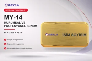 MY-14 Alüminyum Yaka İsimliği ürün görseli