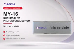MY-16 Alüminyum Yaka İsimliği ürün görseli