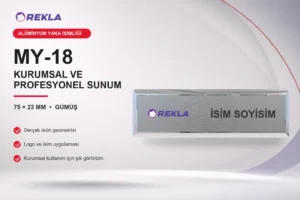 MY-18 Alüminyum Yaka İsimliği ürün görseli