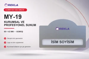 MY-19 Alüminyum Yaka İsimliği ürün görseli