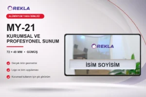 MY-21 Alüminyum Yaka İsimliği ürün görseli